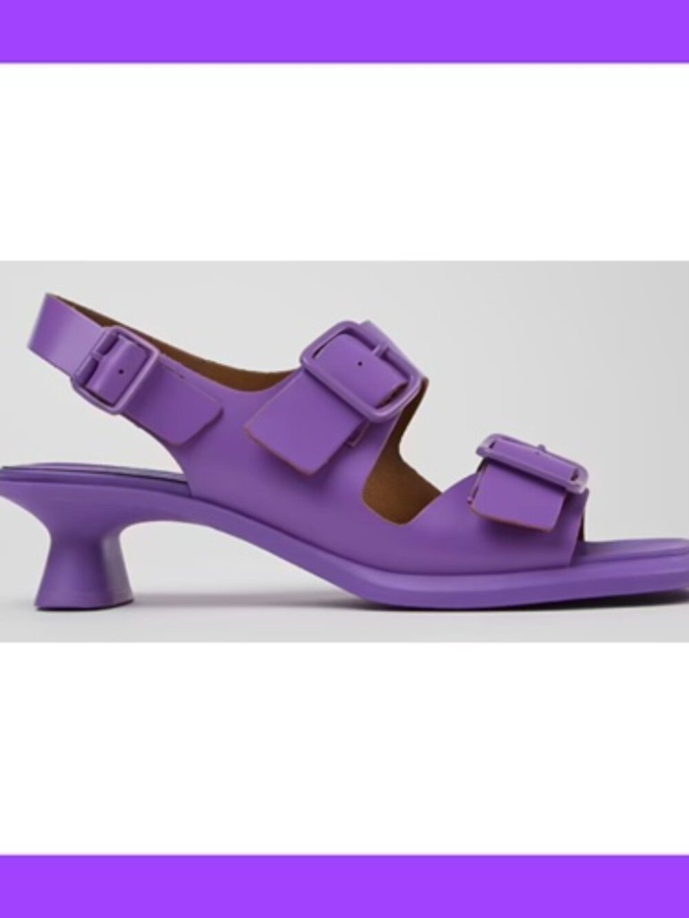 Camper "DINA" Sandal in Purple - Size EU 39 / US 8.5 - NWT